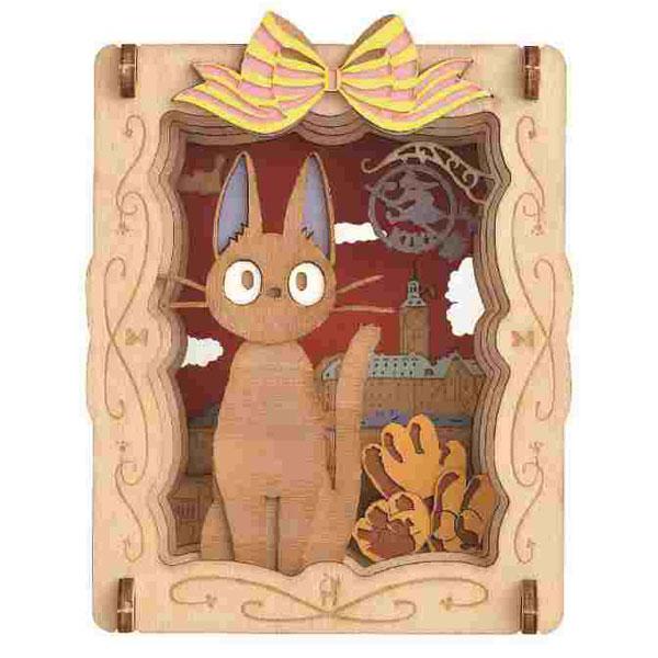 Paper Theater Wood Style Kiki's Delivery Service PT-W04X Black Cat Jiji Ensky