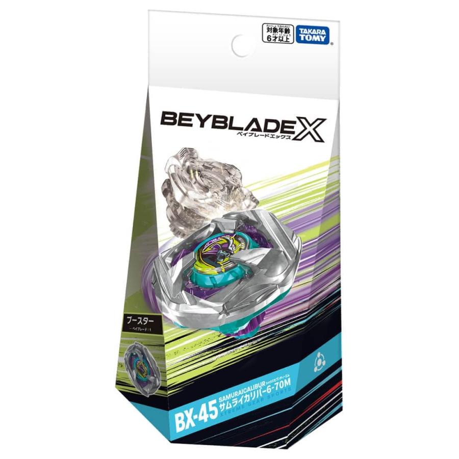 Beyblade X BX-45 Booster Samurai Calibur 6-70M Takara Tomy