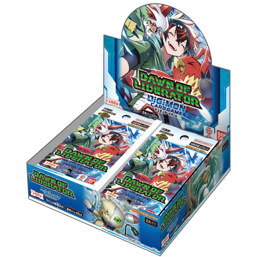 digimon booster cards BANDAI Digimon Card DAWN of Liberator EX-11 Extra Booster Pack Box TCG Japan