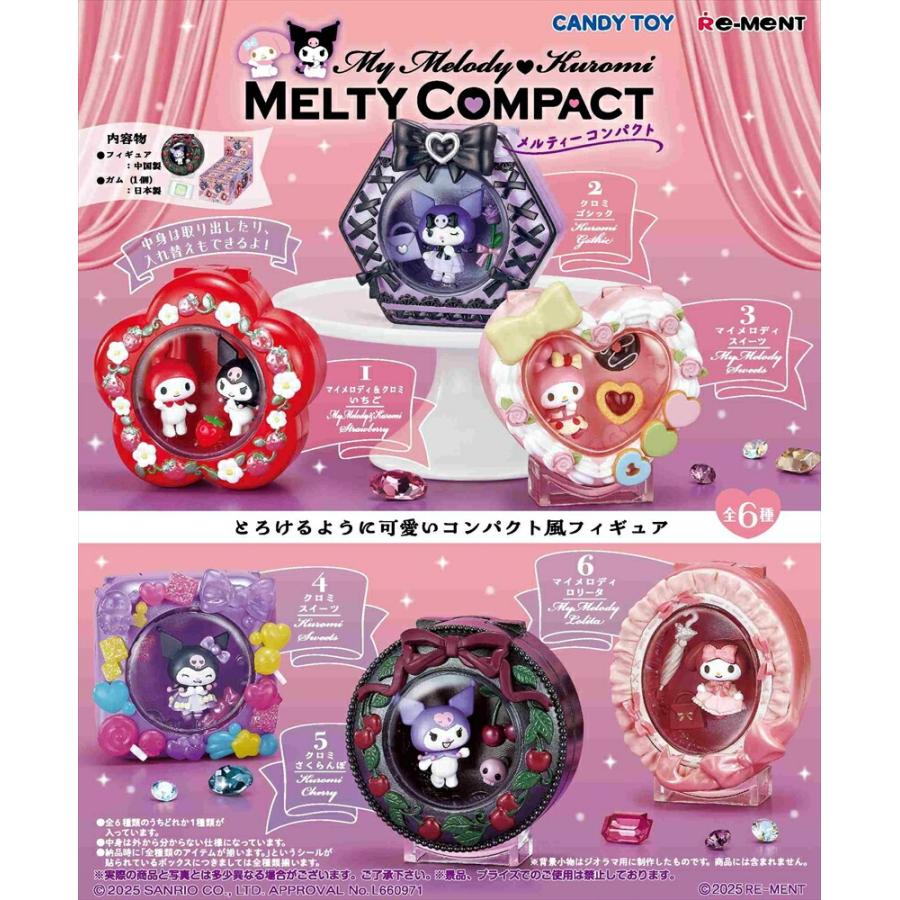 re-ment-sanrio-my-melody-kuromi-melty-compact-complete-set-of-6-full-box-1