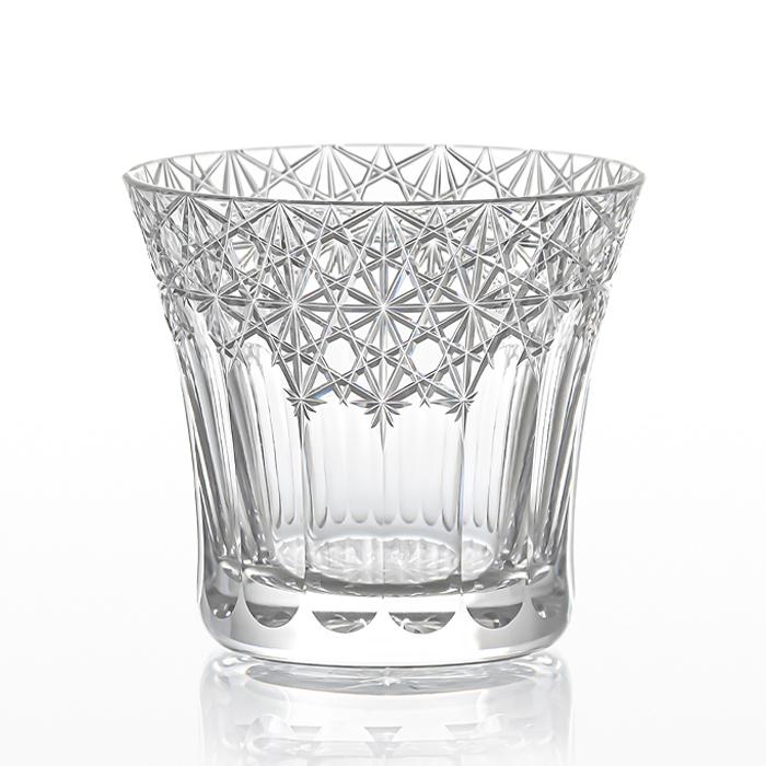 Kagami Crystal Edo Kiriko Rock Glass Yumeiro Clear T782-3020