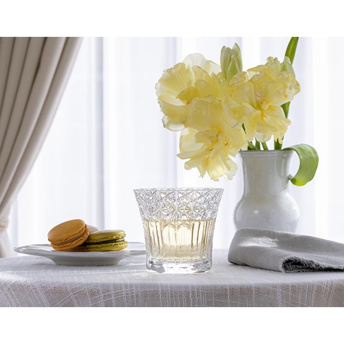 Kagami Crystal Edo Kiriko Rock Glass Yumeiro Clear T782-3020