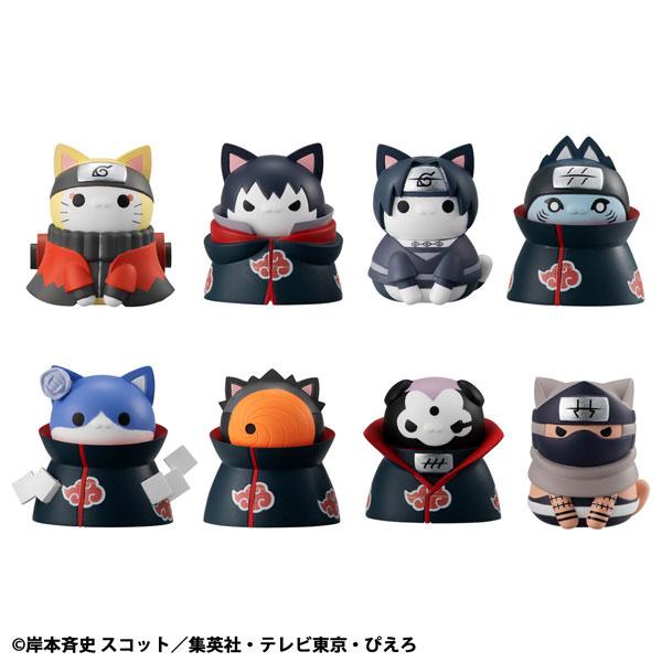 MegaHouse Mega Cat Project Naruto Shippuden Nyanruto! Akatsuki vs. Hidden Leaf – Complete Box Set of 8