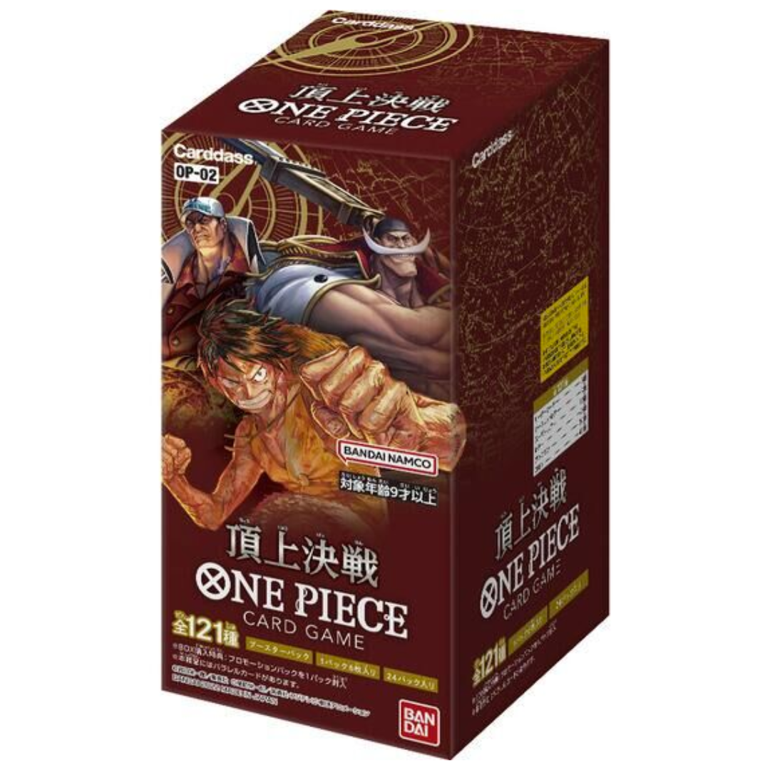 BANDAI ONE PIECE Card Game Paramount War OP-02 Booster BOX Japan BANDAI ONE PIECE Card Game Paramount War OP-02 Booster BOX Japan
