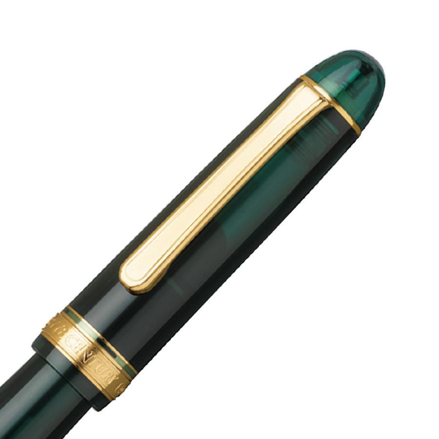 Platinum Fountain Pen Century Laurel Green Bold PNB-15000#41-4