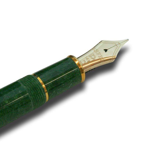 Platinum Fountain Pen #3776 Celluloid Medium Point Emerald PTB-35000S#45-3