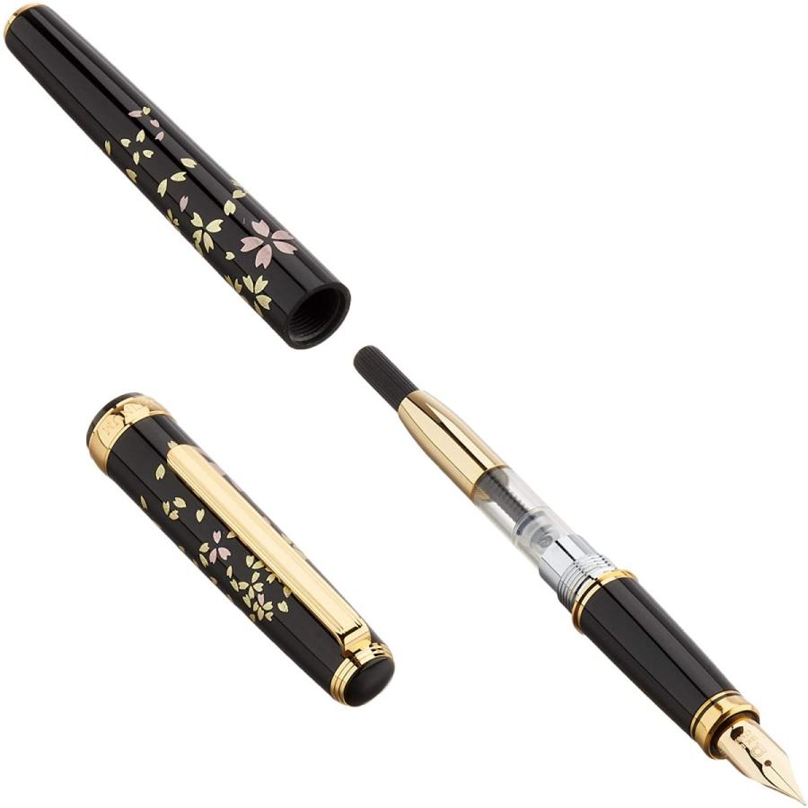 Platinum Fountain Pen Bikou Modern Maki-e Sakura Fubuki Fine Point PTL-20000H#52-2