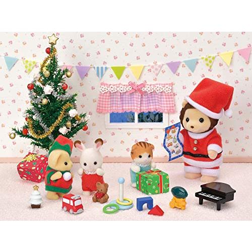 Sylvanian Families Lion Santa Christmas Set Se-206