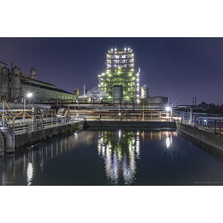 jigsaw-puzzle-kawasaki-factory-night-view-resonac-white-castle-1000-pieces-yam-10-1485-yanoman-1