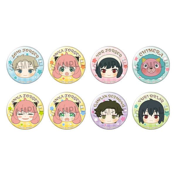 Megahouse Can Badge Collection SPY×FAMILY Fluffy Squeeze Bread Set of 8