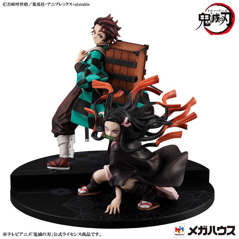 Megahouse Precious G.E.M. Series Demon Slayer: Kimetsu no Yaiba Kamado Brother and Sister Set Figure