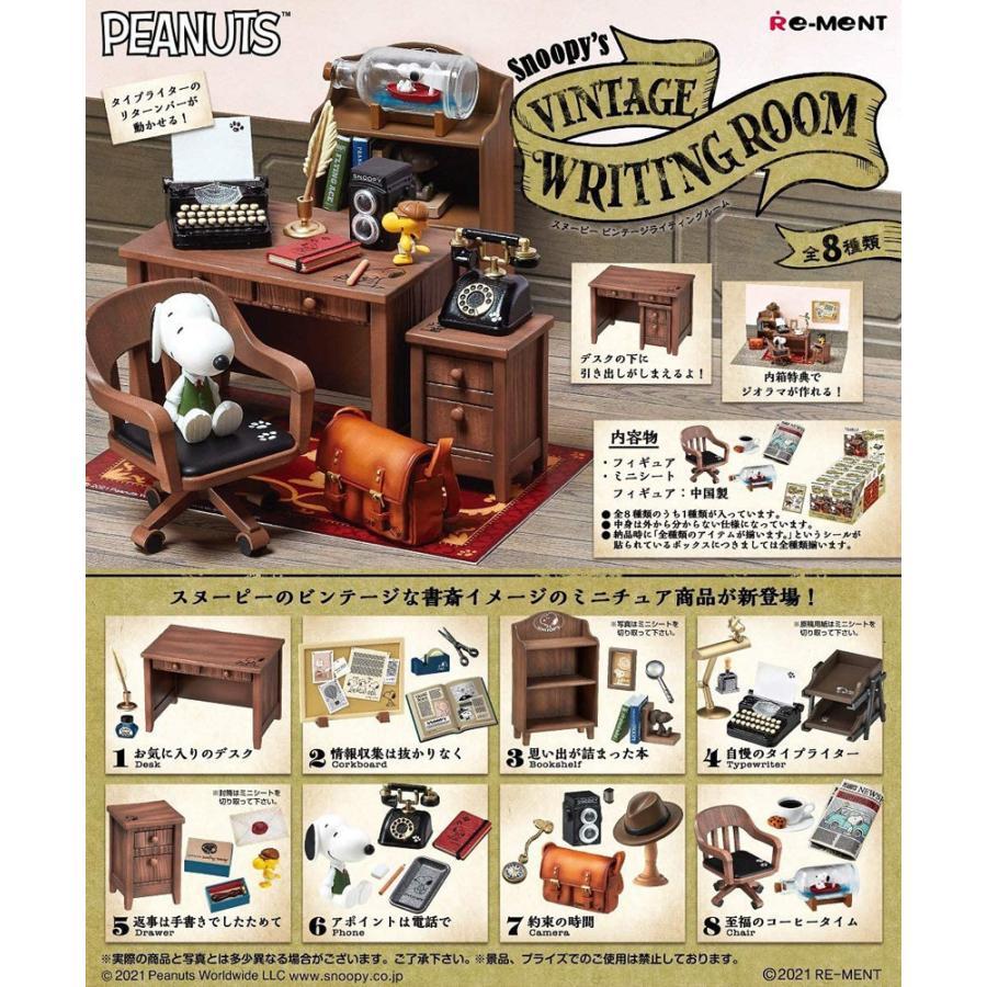 Re-ment Snoopys VINTAGE WRITING ROOM All 8 types BOX All types set