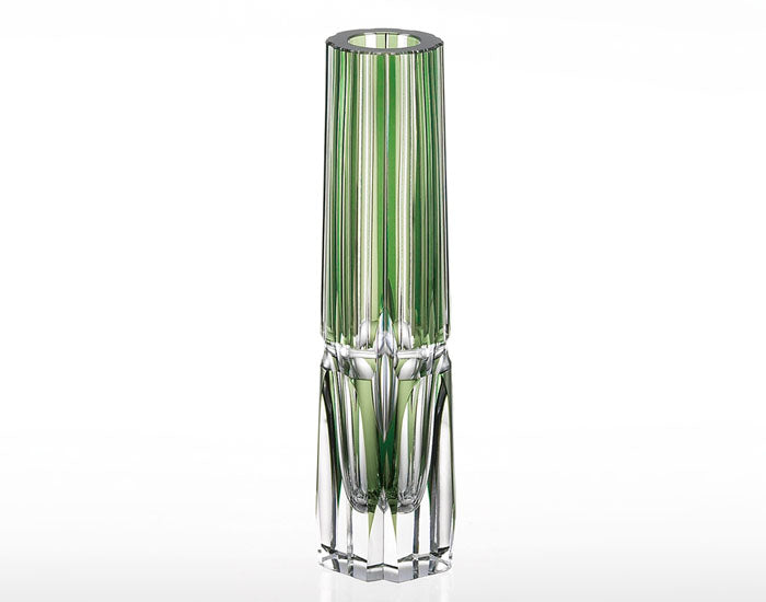 Kagami Crystal Edo Kiriko Vase Green F528-1908-CGR