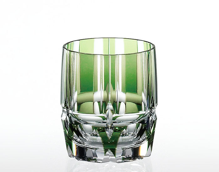 Kagami Crystal Edo Kiriko Glass Green [Bamboo Zen] T117-1908-CGR