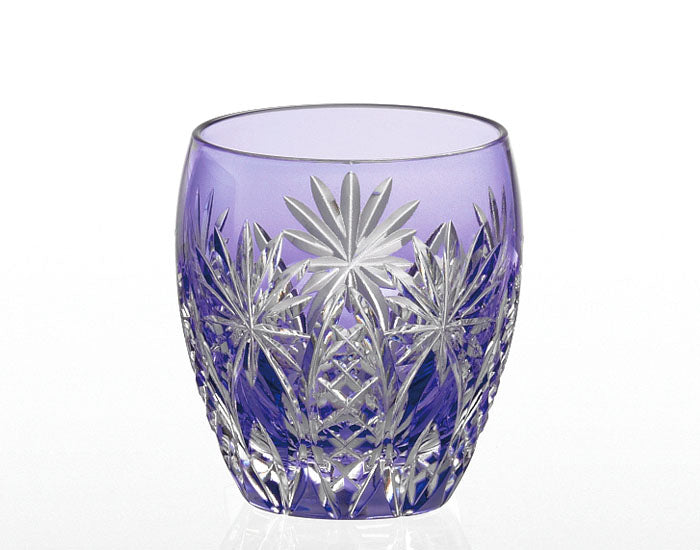 Kagami Crystal Edo Kiriko Glass Purple T727-2668-CMP