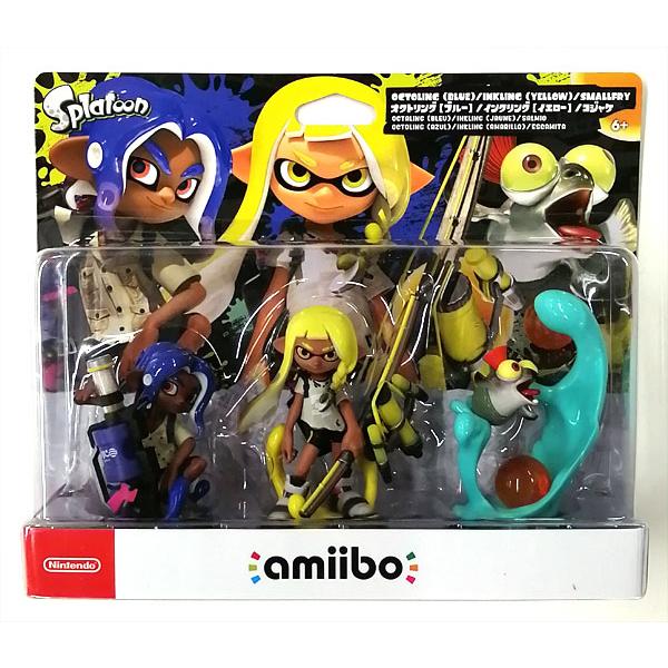 Amiibo Triple Set Inkling Yellow Octoling Blue Kojake Splatoon Nintend