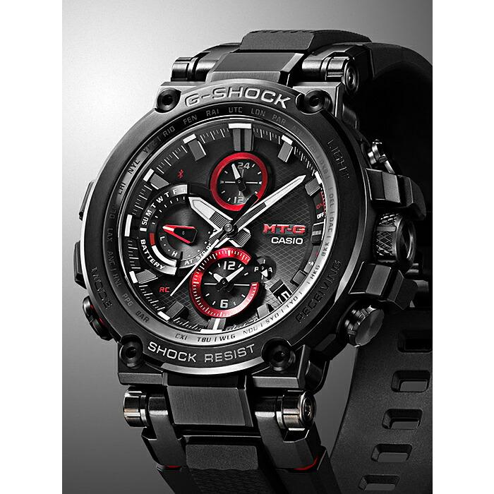 CASIO G-SHOCK Carbon Mobile Link Radio Solar MTG-B1000B-1AJF שעון גברים