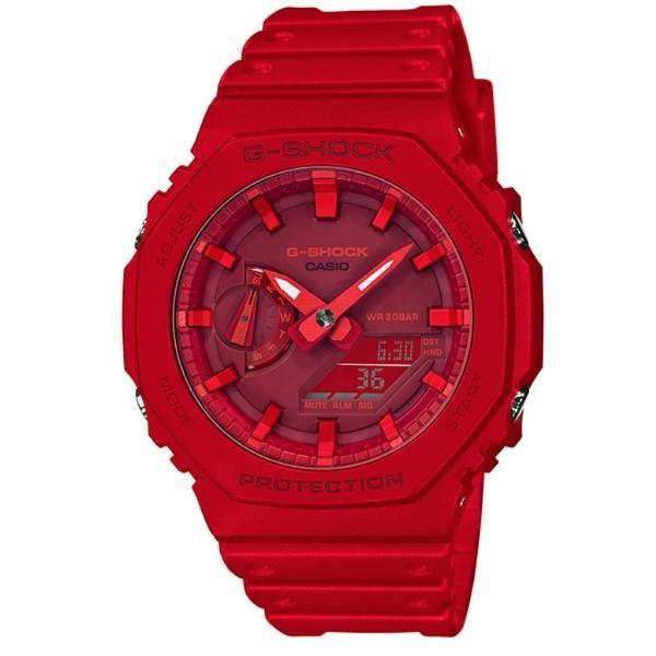 CASIO G-SHOCK מבנה עמיד בפני זעזועים מתומן GA-2100-4AJF שעון גברים