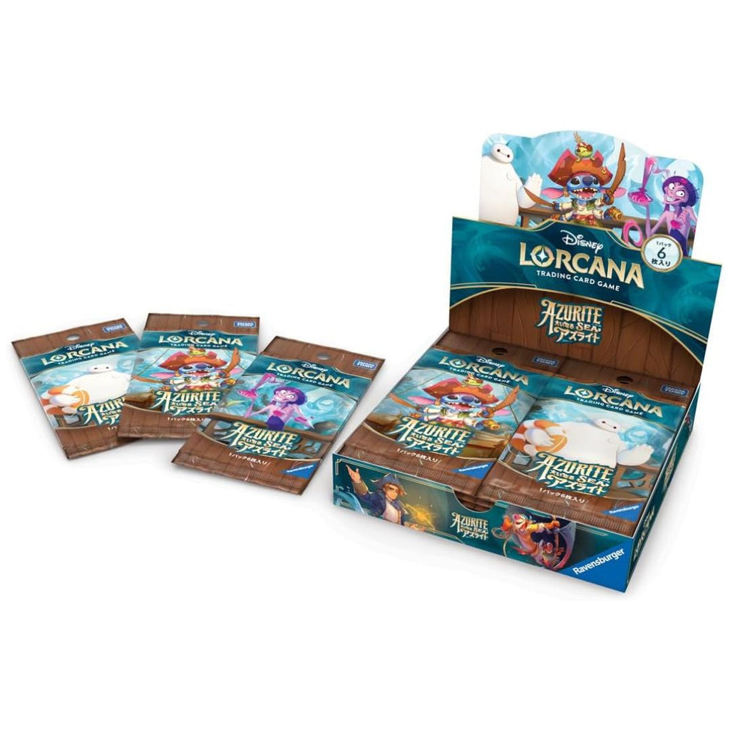 Disney Lorcana Azurite Sea Japanese Edition TCG Booster Pack Box Disney Lorcana Azurite Sea Japanese Edition TCG Booster Pack Box
