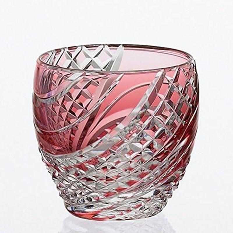 Kagami Crystal Edo Kiriko Glass Red T535-2044-CAU