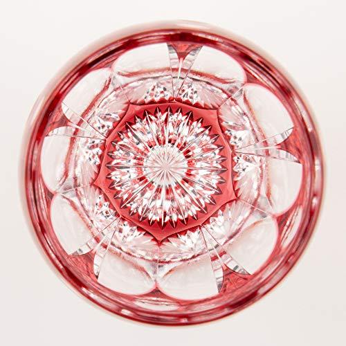 Kagami Crystal Edo Kiriko Glass Red T535-2683CAU