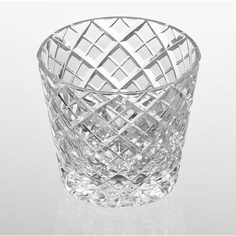 KAGAMI Crystal Edo Kiriko Sake Glass Yarai Kasane T709-1564