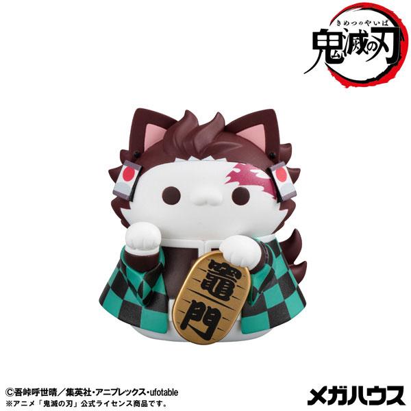 MegaHouse Mega Cat Project Demon Slayer: Kimetsu no Yaiba – Maneki-Neko Lucky Cat Vol.1 | Complete Box Set of 8 Figures