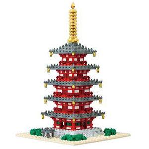 Nanoblock Five Storied Pagoda Deluxe Edition NB-031 Kawada