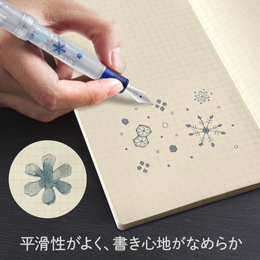 Sailor Fountain Pen Ka.Crie Premium Cloth x Professional Gear Slim First Snow Set Extra Fine (EF) 10-8827-110