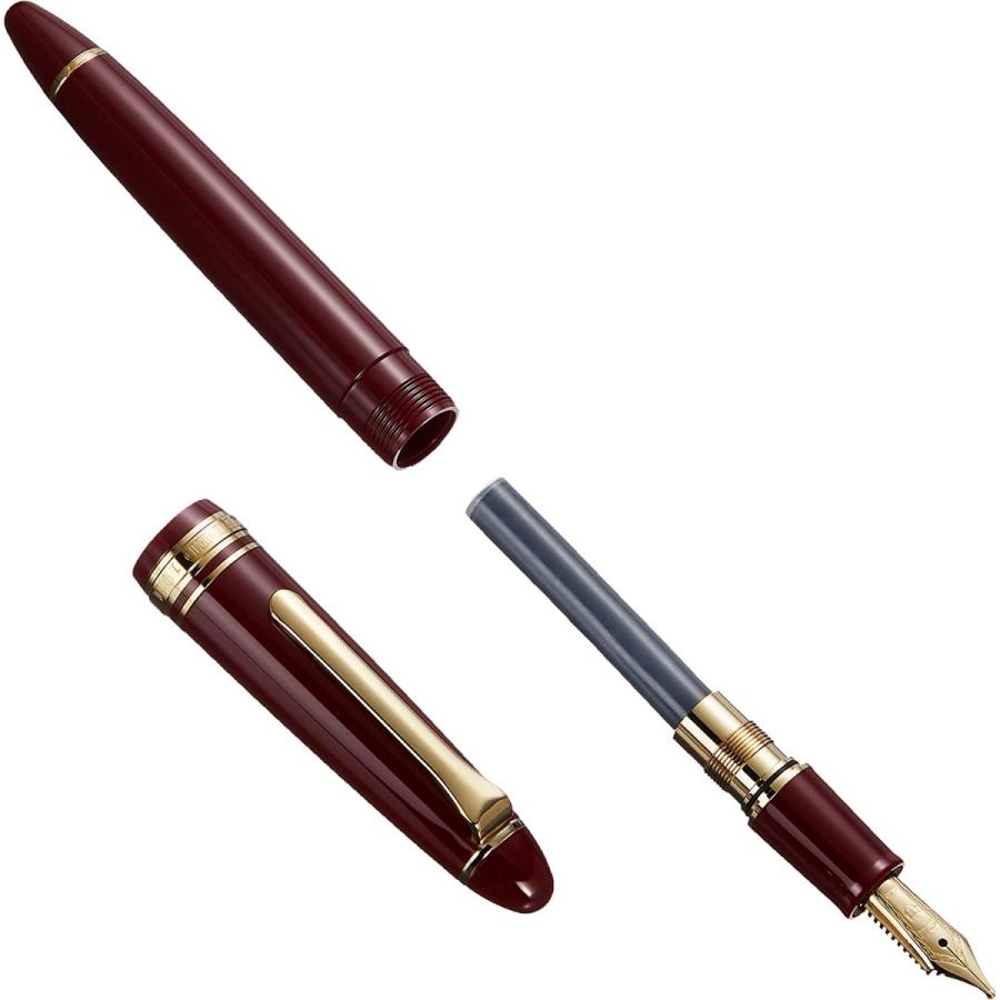 Sailor Fountain Pen Profit Casual Gold Trim Red Zoom (Z) 11-0570-730