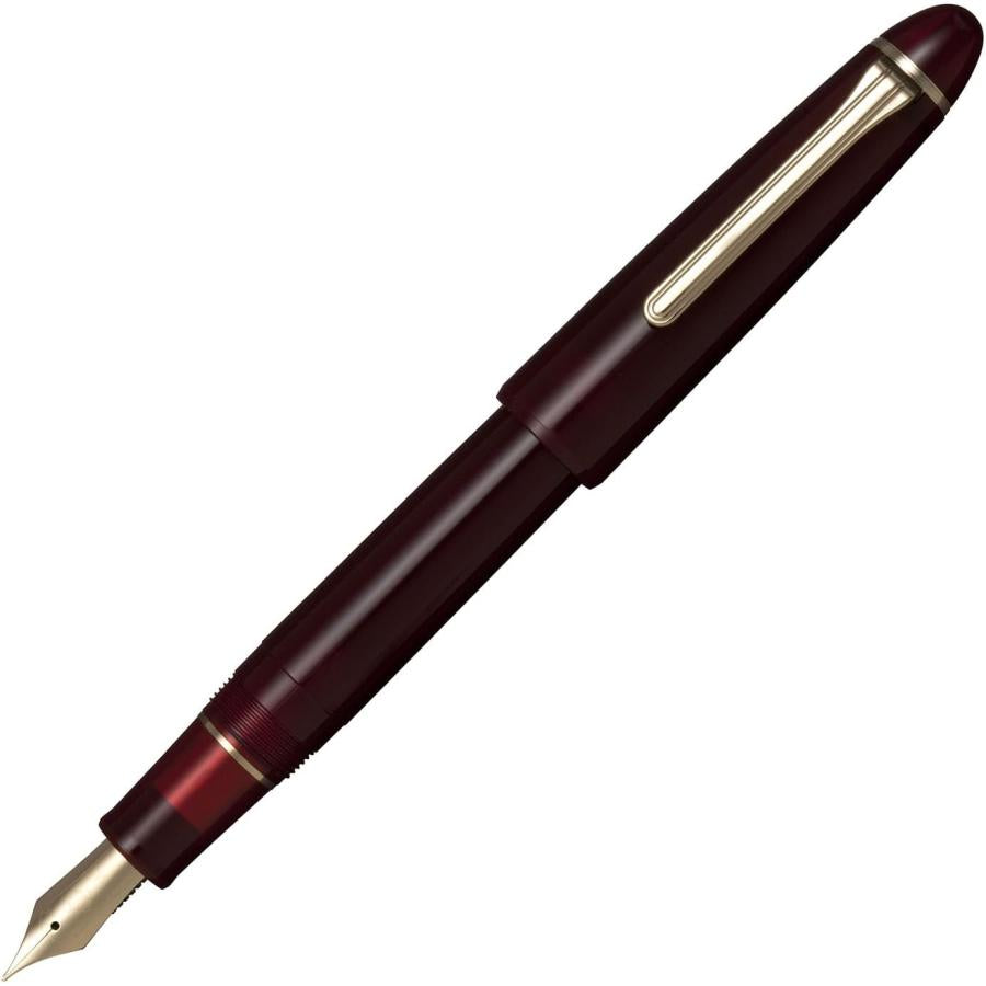 sailor-profit-casual-l-gold-trim-fountain-pen-clear-red-fine-f-11-0820-230-1
