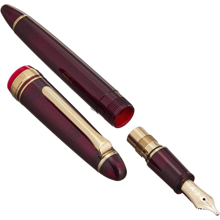 Sailor Fountain Pen Fountain Pen Profit Light Gold Trim Shining Red Zoom 11-1038-730