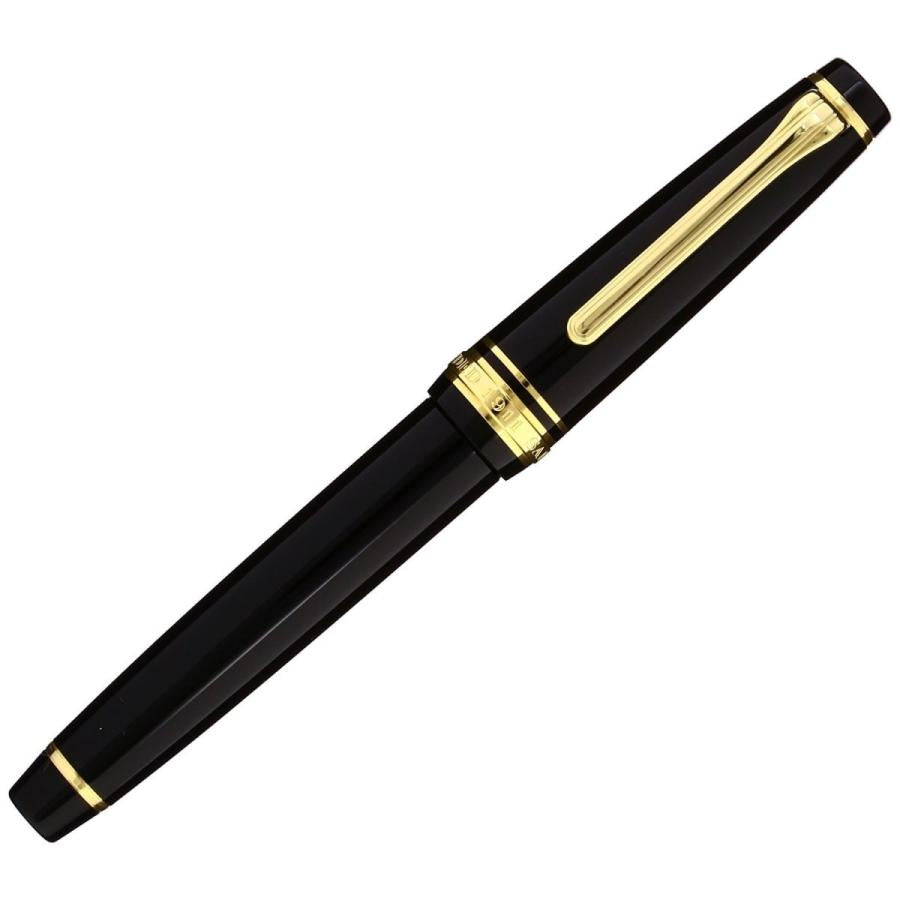 עט נובע סיילור ציוד מקצועי Slim Gold Black Fine Point 11-1221-220