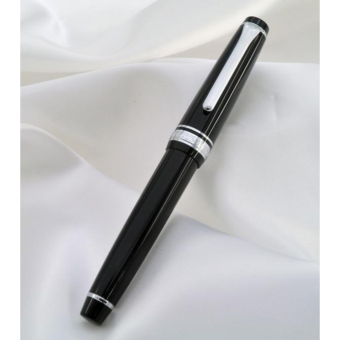 Sailor Fountain Pen Professional Gear Slim Silver Black Extra Fine 11-1222-120