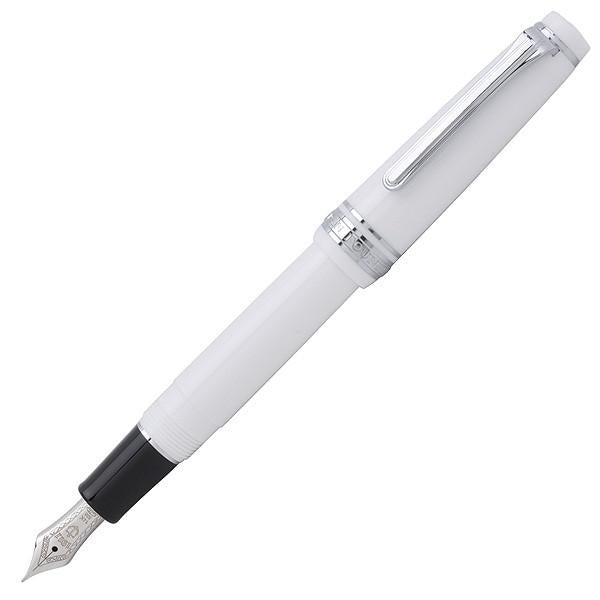 Sailor Fountain Pen Professional Gear Slim Silver White Fine Point 11-1222-210