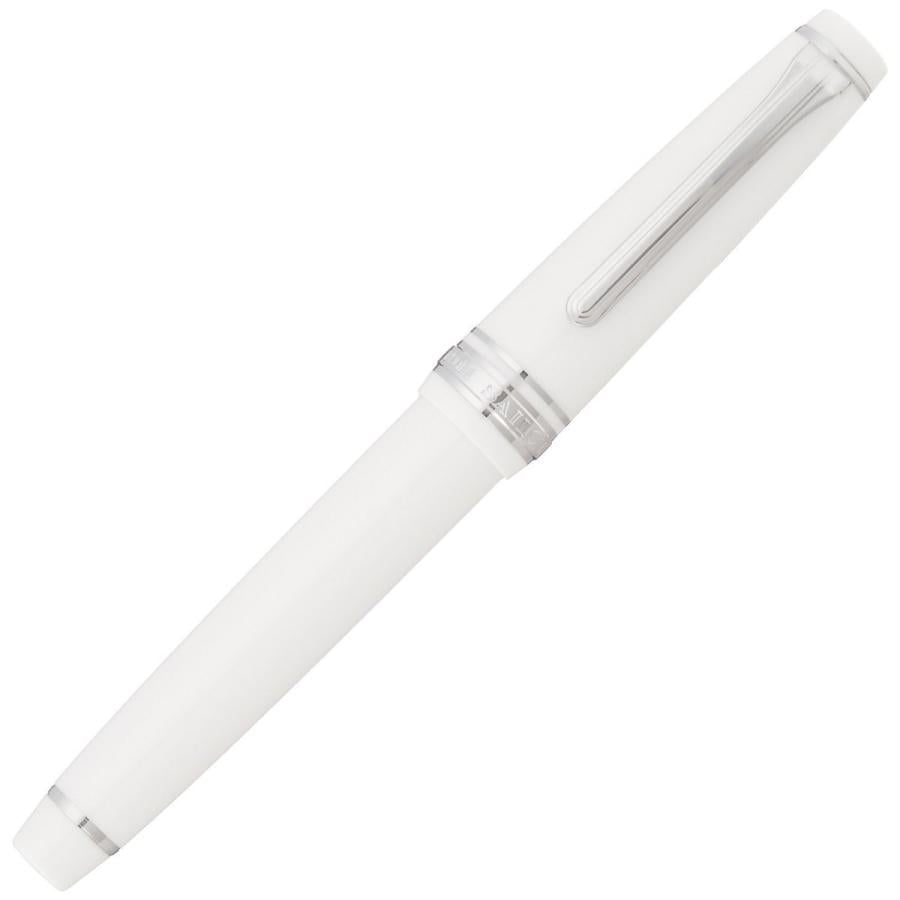 Sailor Fountain Pen Professional Gear Slim Silver White Medium Fine 11-1222-310