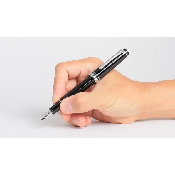 Sailor Fountain Pen Professional Gear Slim Silver Black Medium Fine 11-1222-320