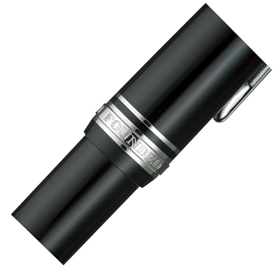 Sailor Fountain Pen Profit 21 Silver Black Fine Point 11-2024-220