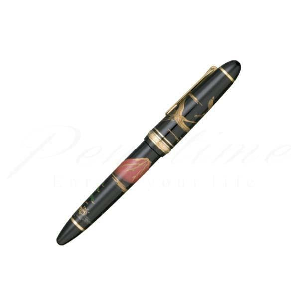 Sailor Fountain Pen Profit Makie Red Fuji and Crane Medium 11-5010-420