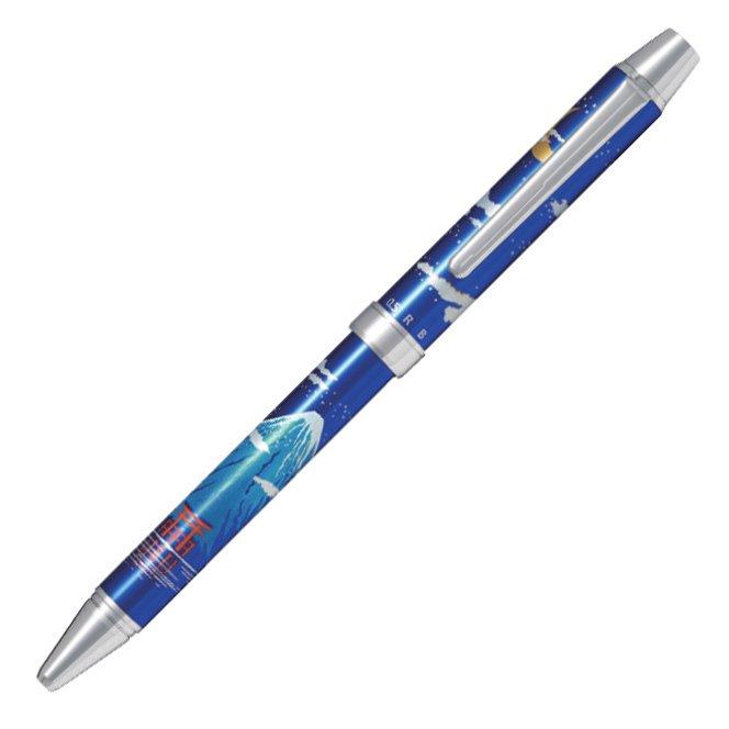 Pilot Multifunctional Pen 2+1 Miyabi Emaki Moon and Mt. Fuji Blue Axis BTHM-3SR-TFL