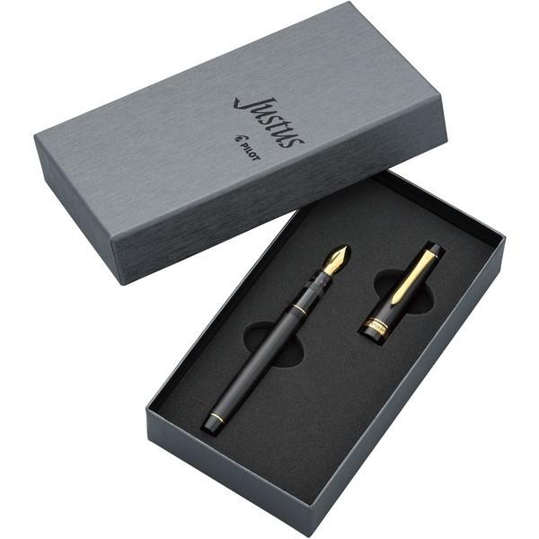 Pilot Fountain Pen Justus 95 Striped Black Medium Fine FJ-3MR-SB-FM