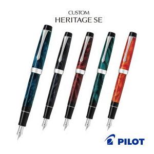 Pilot Fountain Pen Custom Heritage SE Marble Black Fine Point FKVH-3MR-MABF