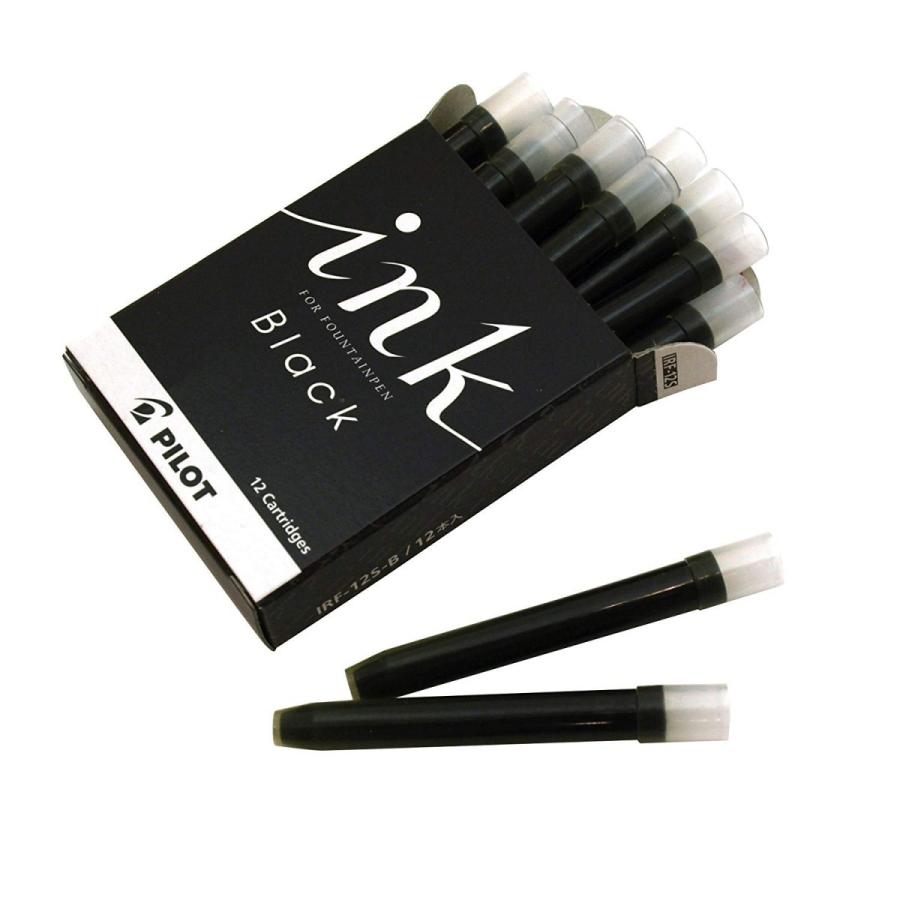 Pilot Fountain Pen Cartridge Ink 12 Pieces Black IRF-12S-B