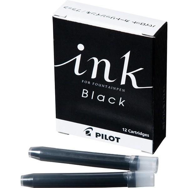 Pilot Fountain Pen Cartridge Ink 12 Pieces Black IRF-12S-B