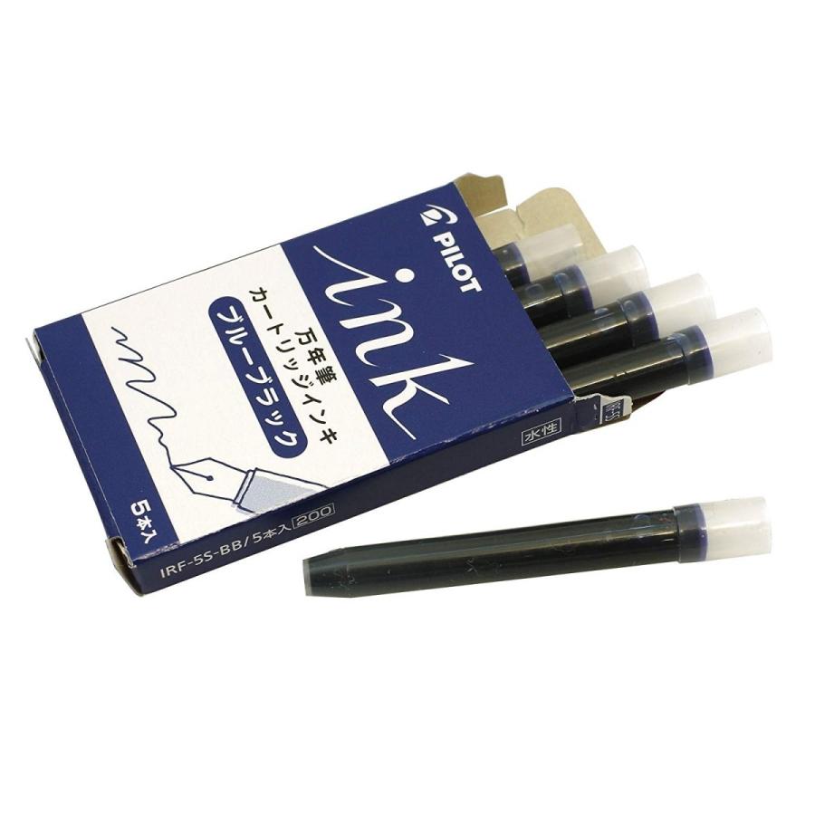 Pilot Fountain Pen Cartridge Ink 5 Pieces Blue Black IRF-5S-BB