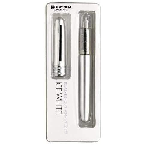 Platinum Fountain Pen Plasir G Pack Ice White Fine Point PGB-1000B#3-2G