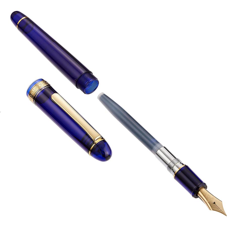 Platinum Fountain Pen Century Chartres Blue Fine Soft PNB-15000#51-0