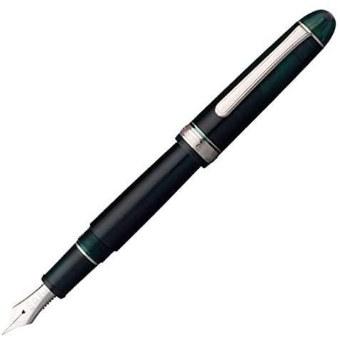 Platinum Fountain Pen #3776 Century Rhodium Finish Laurel Green SF (Fine Soft) PNB-18000CR#41-0