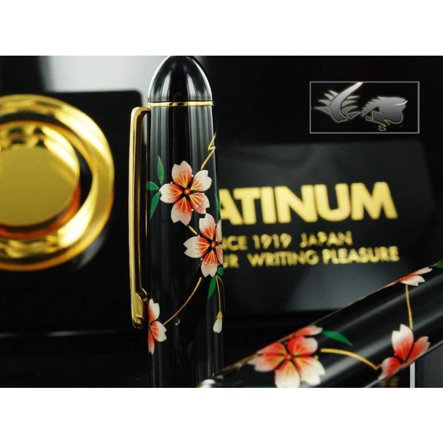 Platinum Fountain Pen 3776 Kagahira Makie Cherry Blossom Bold PNB-30000B#40-4