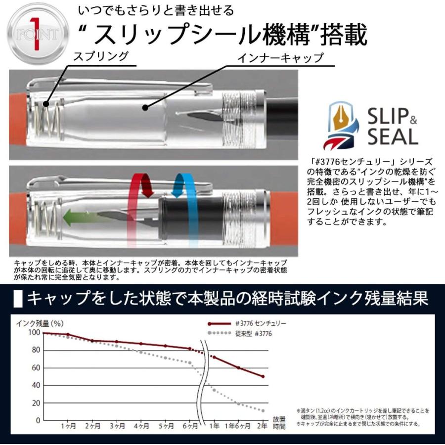 Platinum Fountain Pen Procyon Carmine Red Medium PNS-5000#10-3